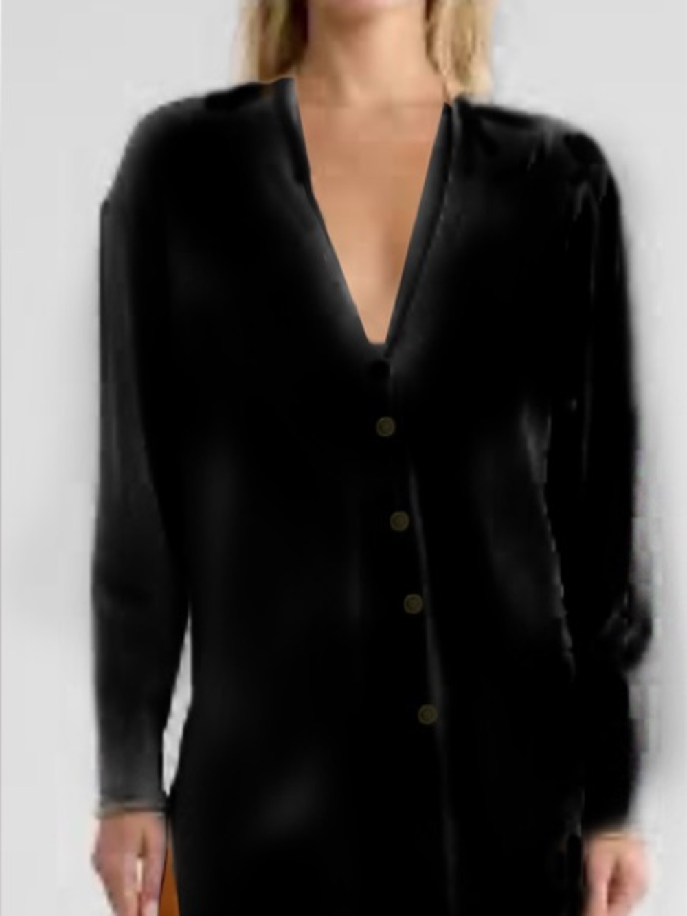 NWT  Theory Wool Button Down Long Cardigan Size P